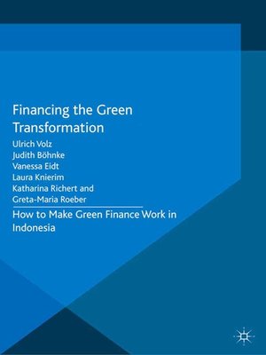 cover image of Financing the Green Transformation